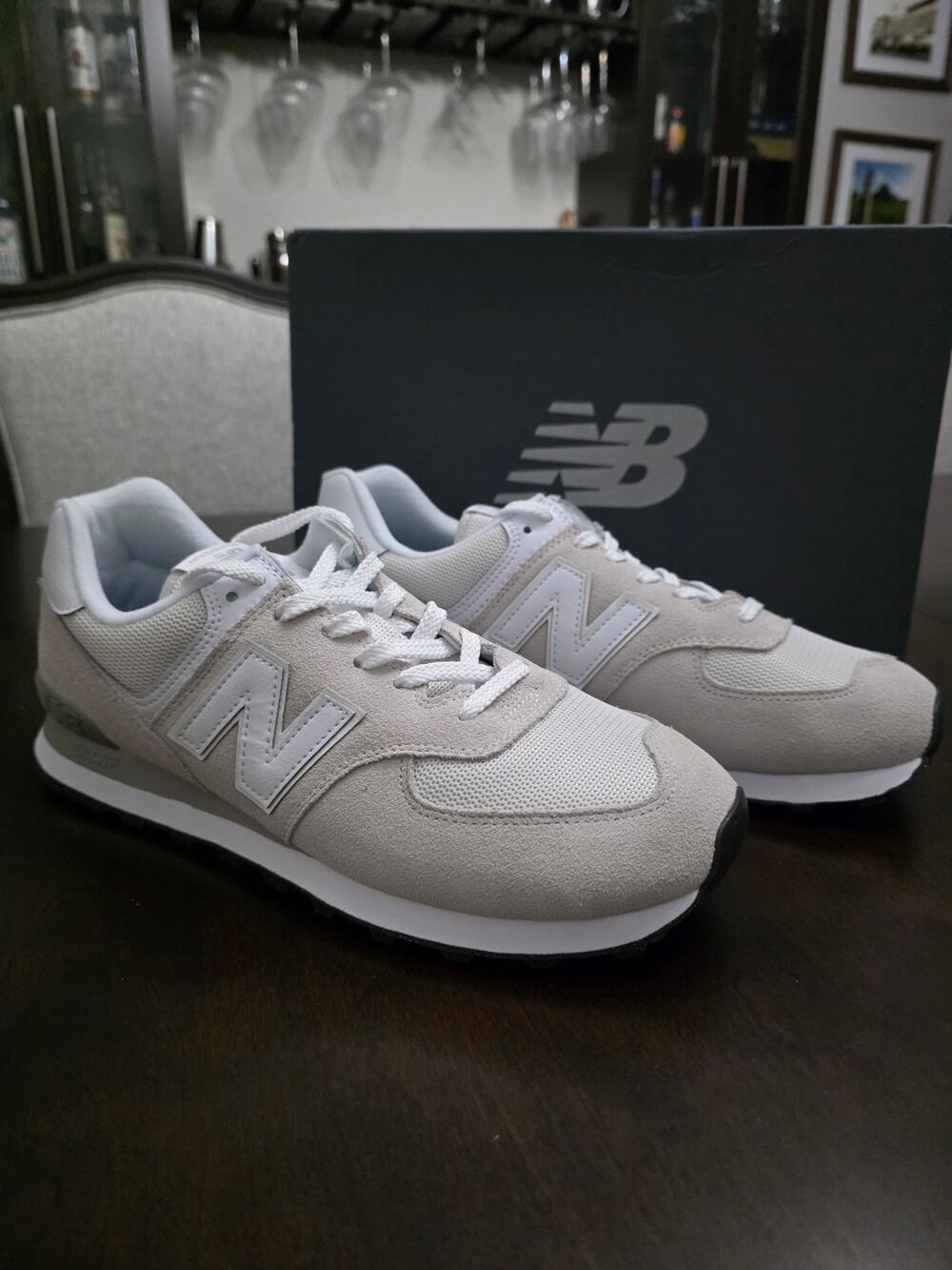 NWT New Balance 574 Classic Grey White ML574EVW Size 11 D